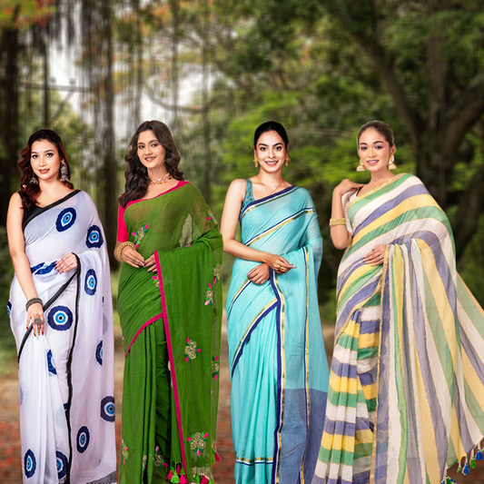 Celebrate Poila Boishakh with Sustainable Handloom Sarees from Praavii