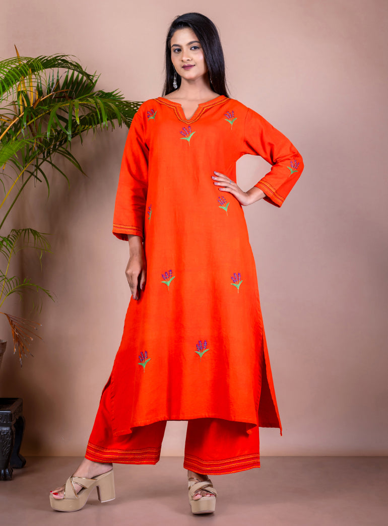 Manjistha Kurta Bottom Set