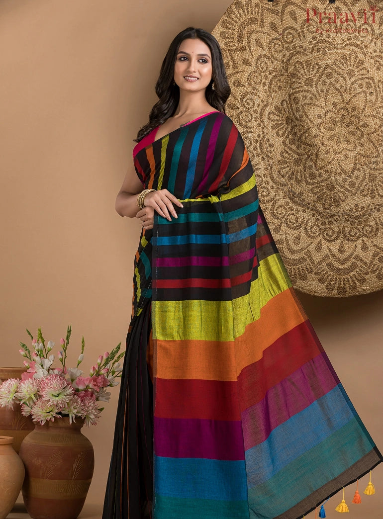 Multi Color Viscose Mul Cotton saree