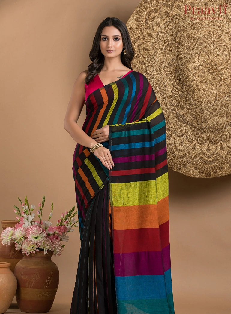 Multi Color Viscose Mul Cotton saree