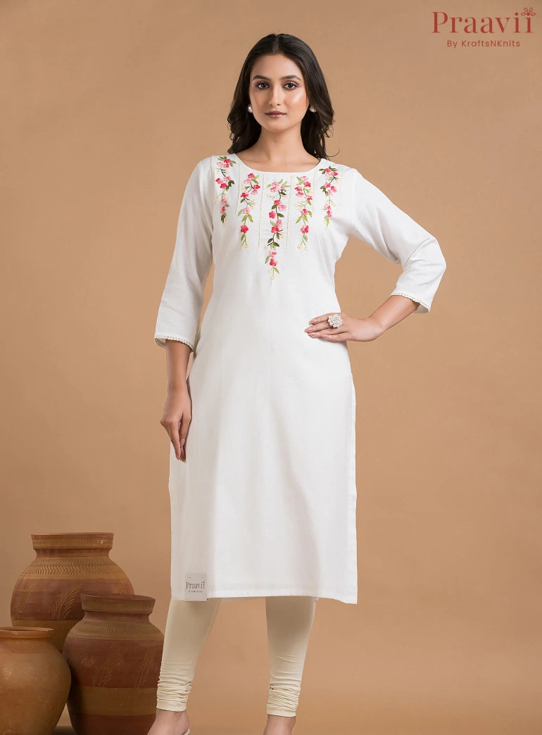 White Khaadi Kurti