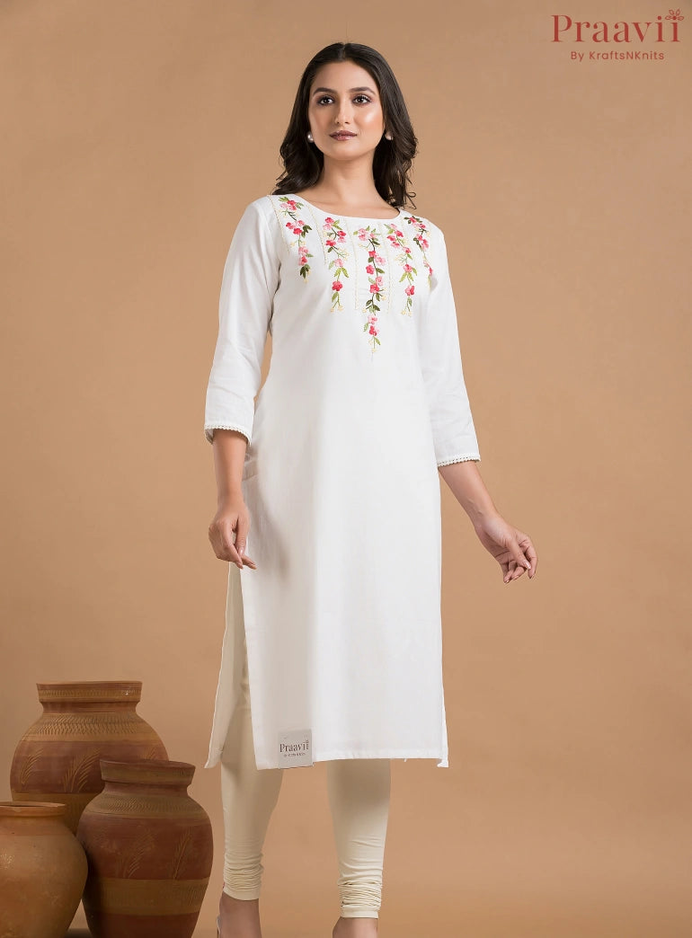 White Khaadi Kurti