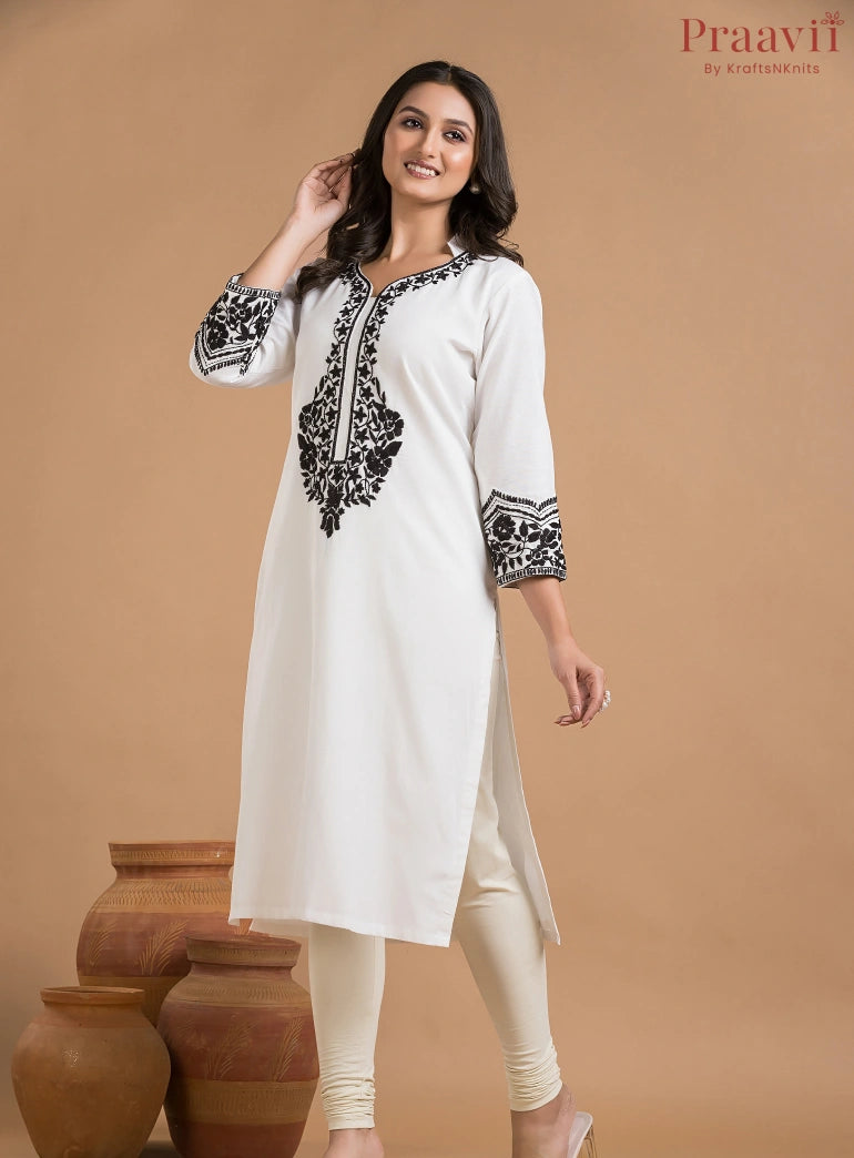 White Khaadi Kurti