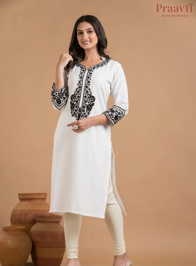 White Khaadi Kurti