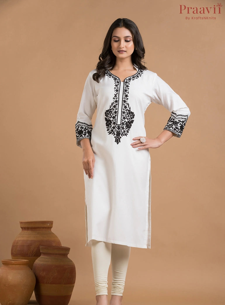 White Khaadi Kurti