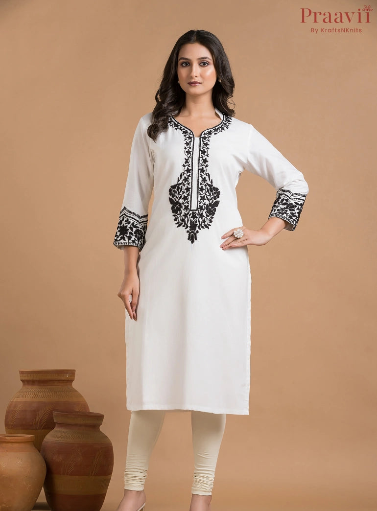White Khaadi Kurti