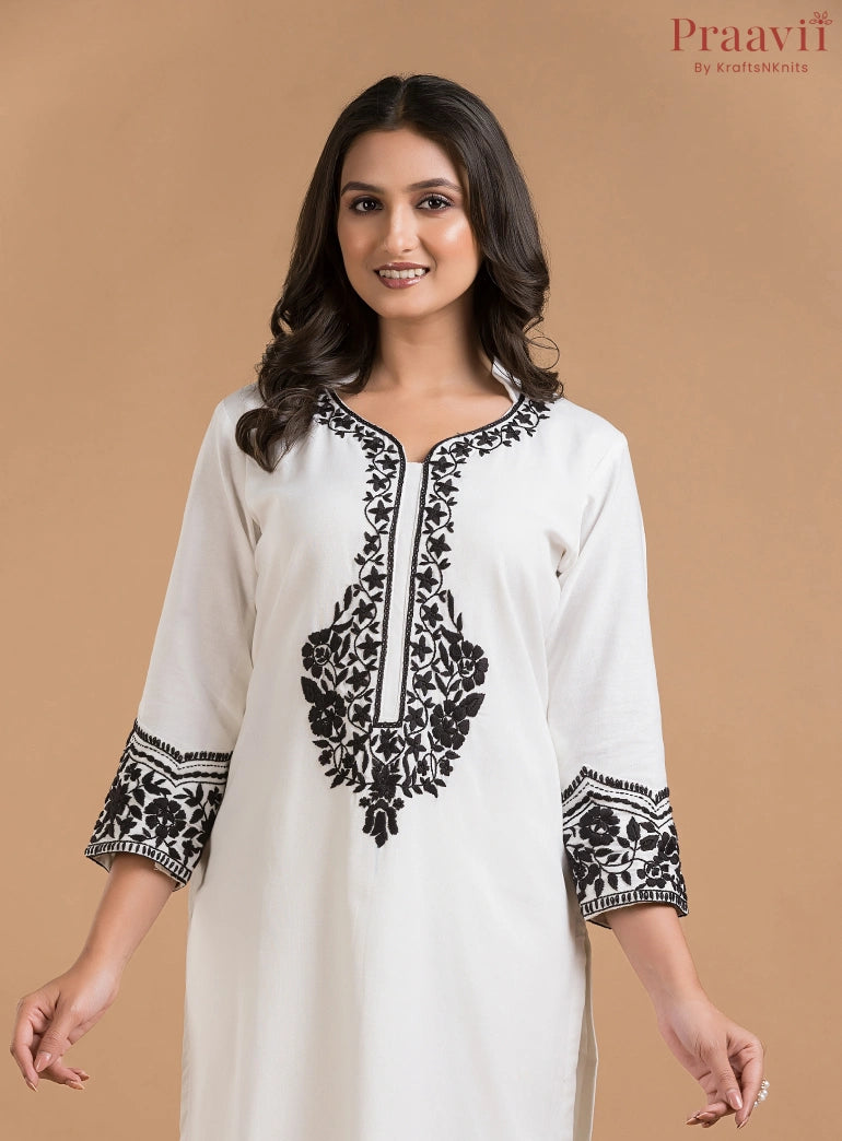 White Khaadi Kurti