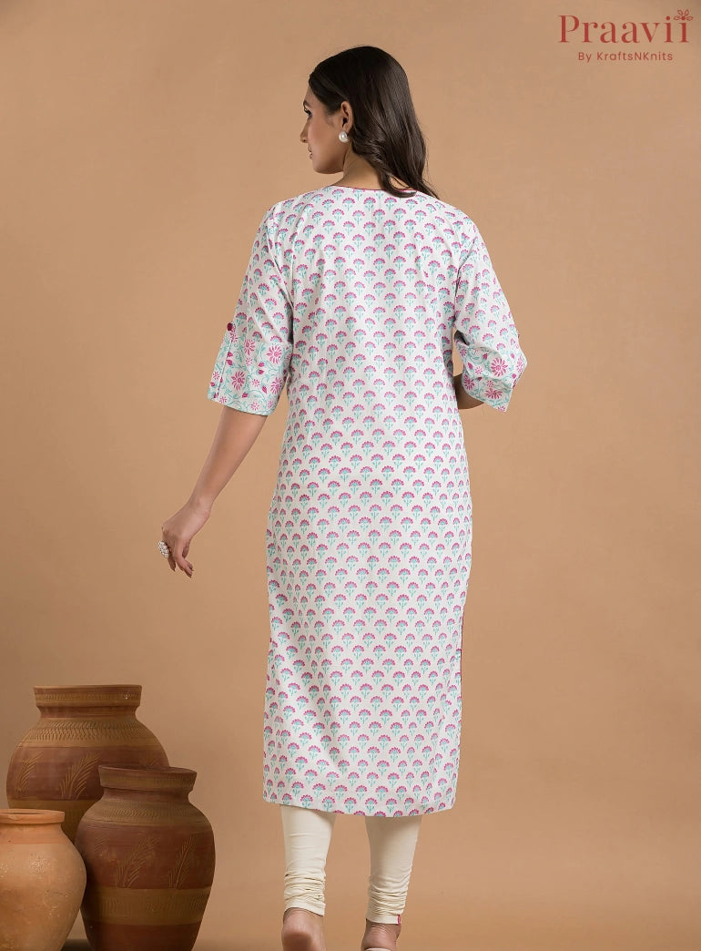 Cotton Block Print Kurti