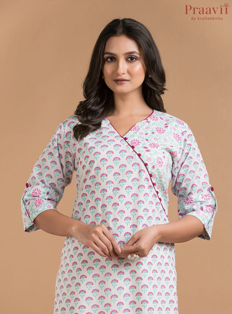 Cotton Block Print Kurti