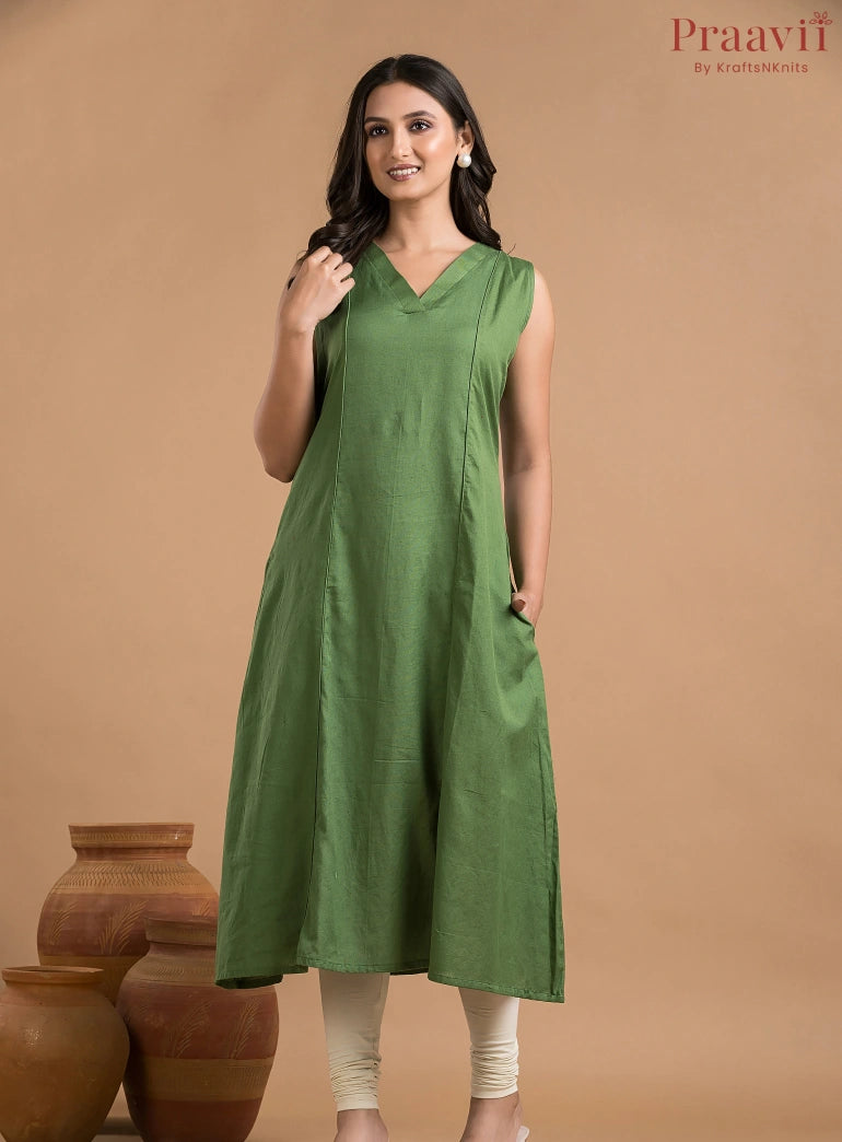 Green Indowestern Dress