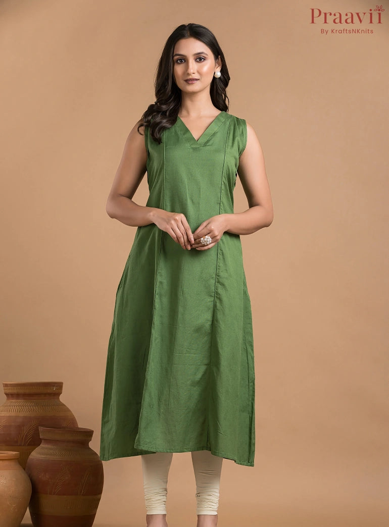 Green Indowestern Dress