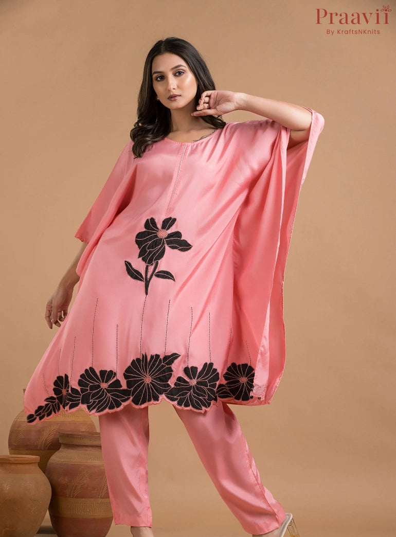 Pink Muslin Coord Set