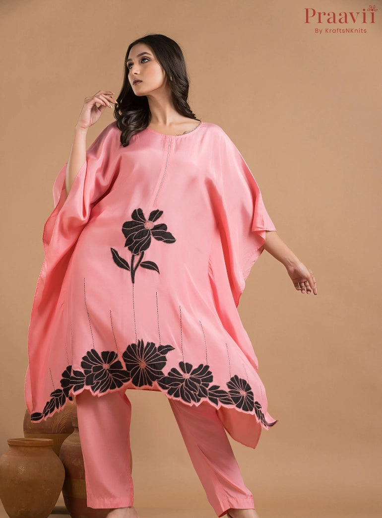 Pink Muslin Coord Set