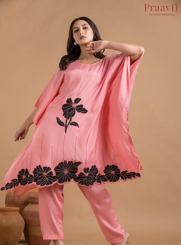 Pink Muslin Coord Set