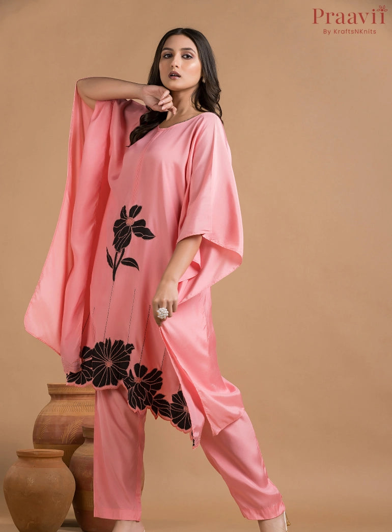 Pink Muslin Coord Set
