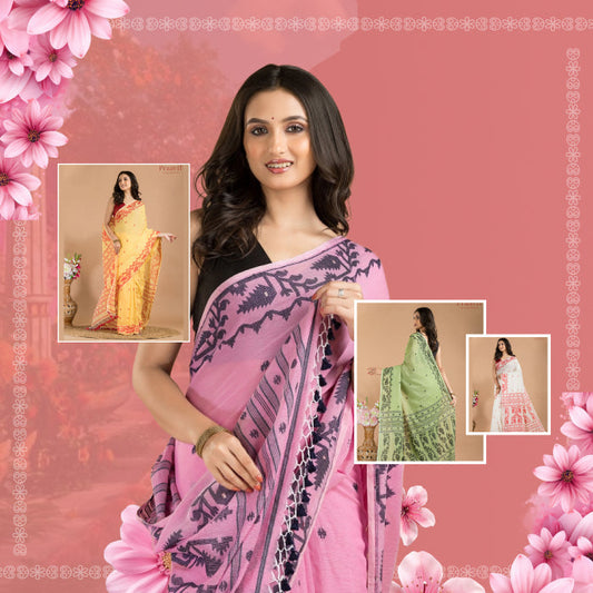 How to Style Cotton Jamdani Sarees for Every Occasion: Work, Festive & Daily Wear
