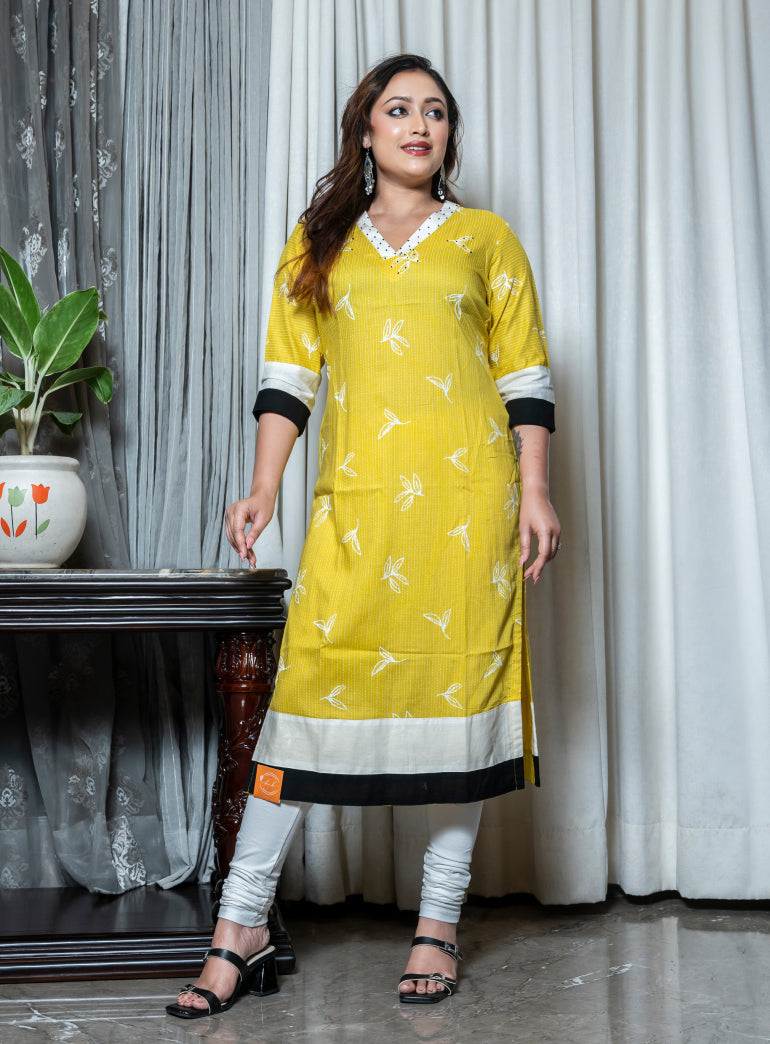 Ojal Rayon Kurta