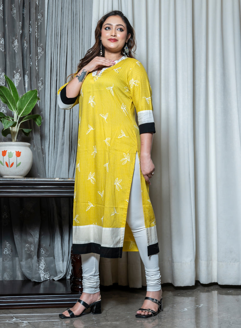 Ojal Rayon Kurta