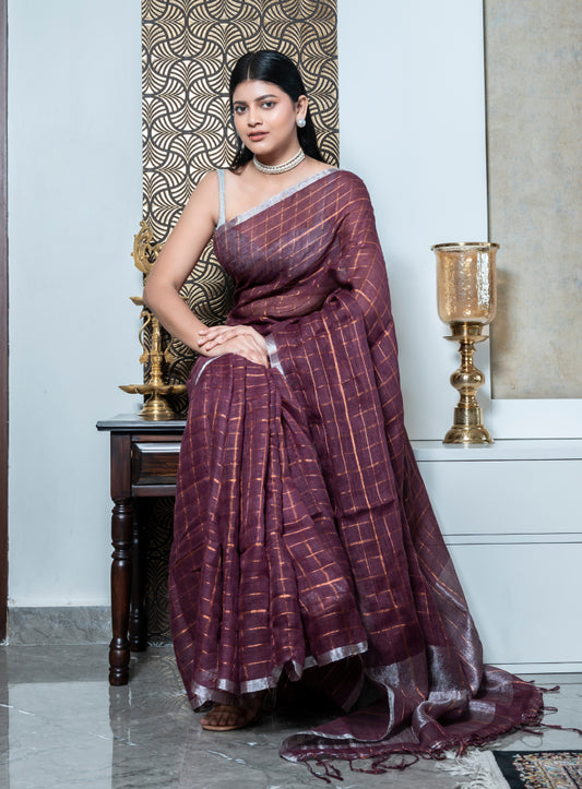 Zayara Linen Saree