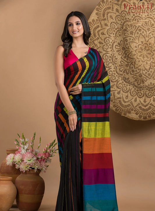 Multi Color Viscose Mul Cotton saree