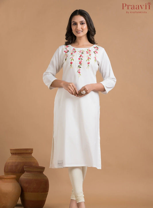 White Khaadi Kurti