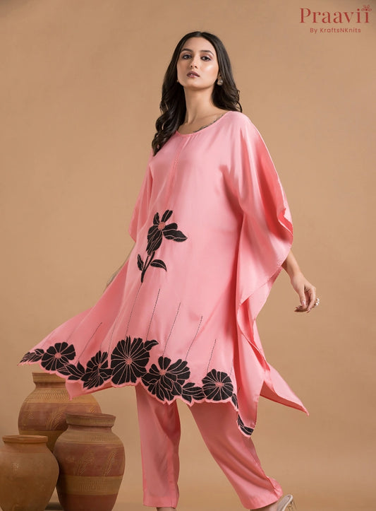 Pink Muslin Coord Set