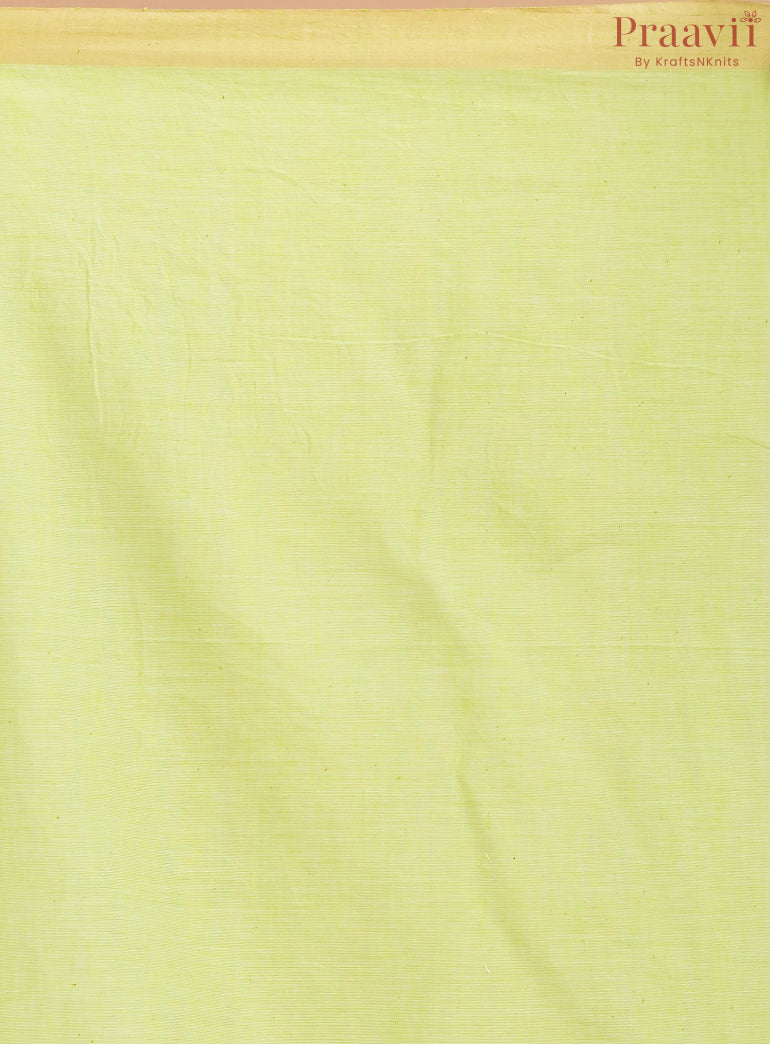 Pista Green pure cotton Jamdani saree