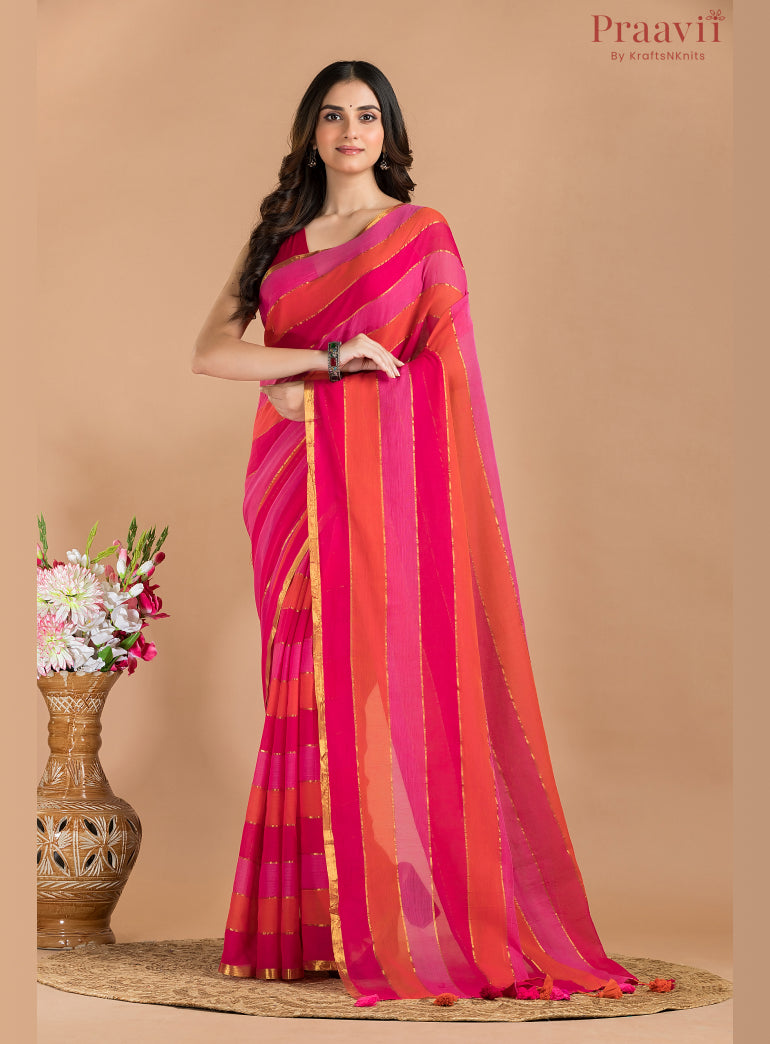 Hexa Mulmul Cotton Saree