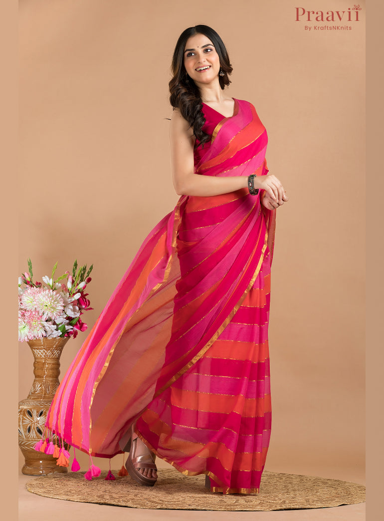 Hexa Mulmul Cotton Saree