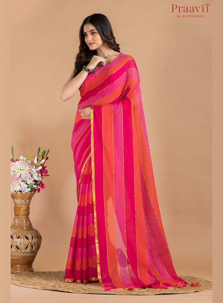Hexa Mulmul Cotton Saree