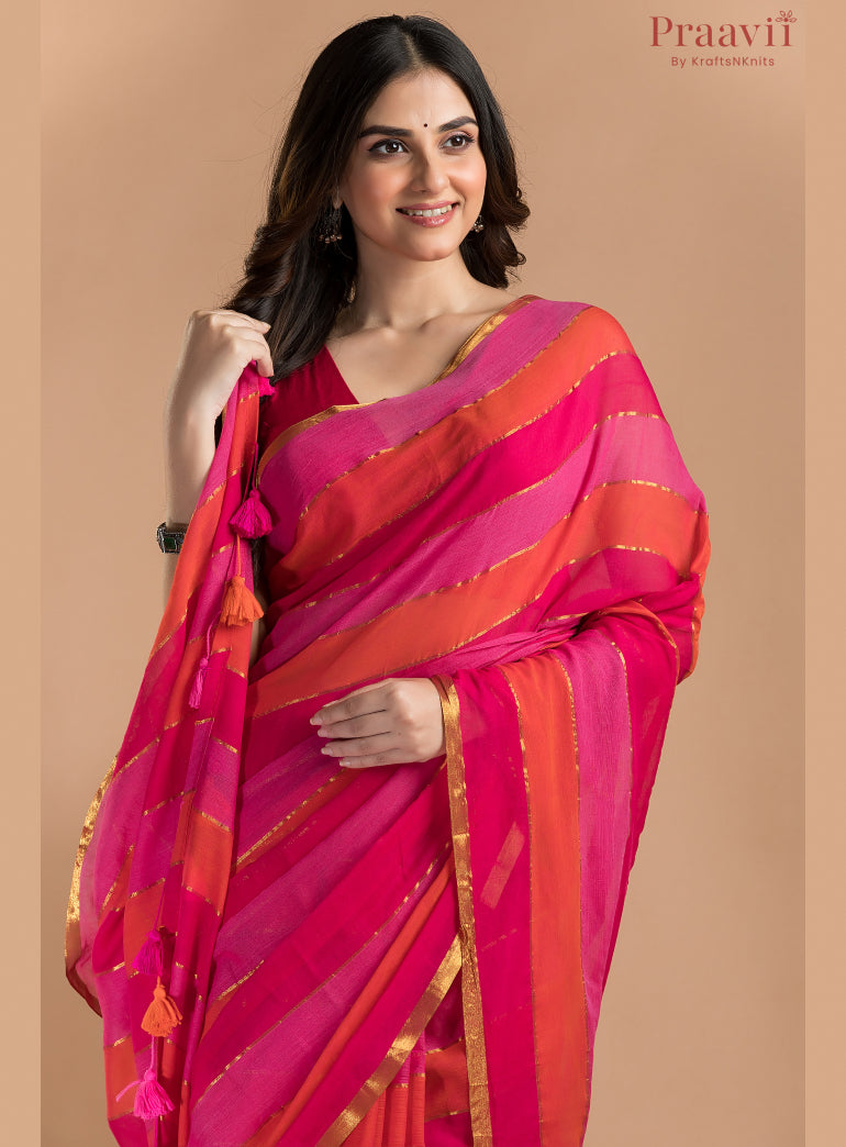 Hexa Mulmul Cotton Saree