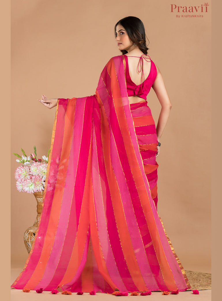 Hexa Mulmul Cotton Saree