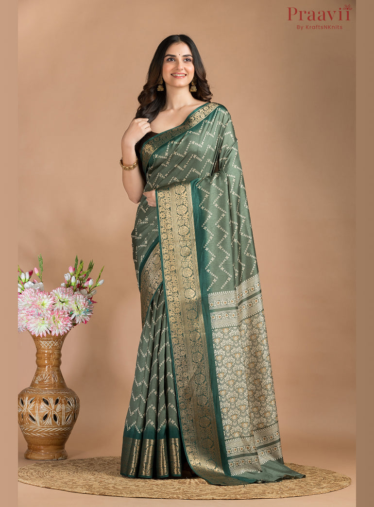Green Soft Silk Saree
