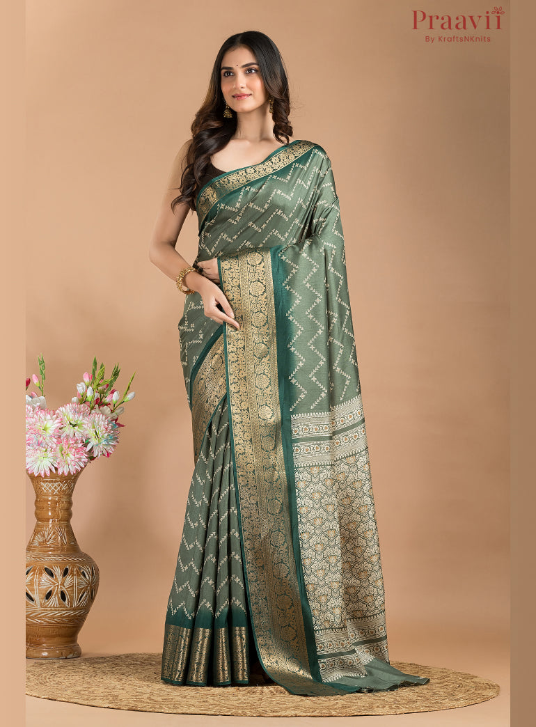 Green Soft Silk Saree
