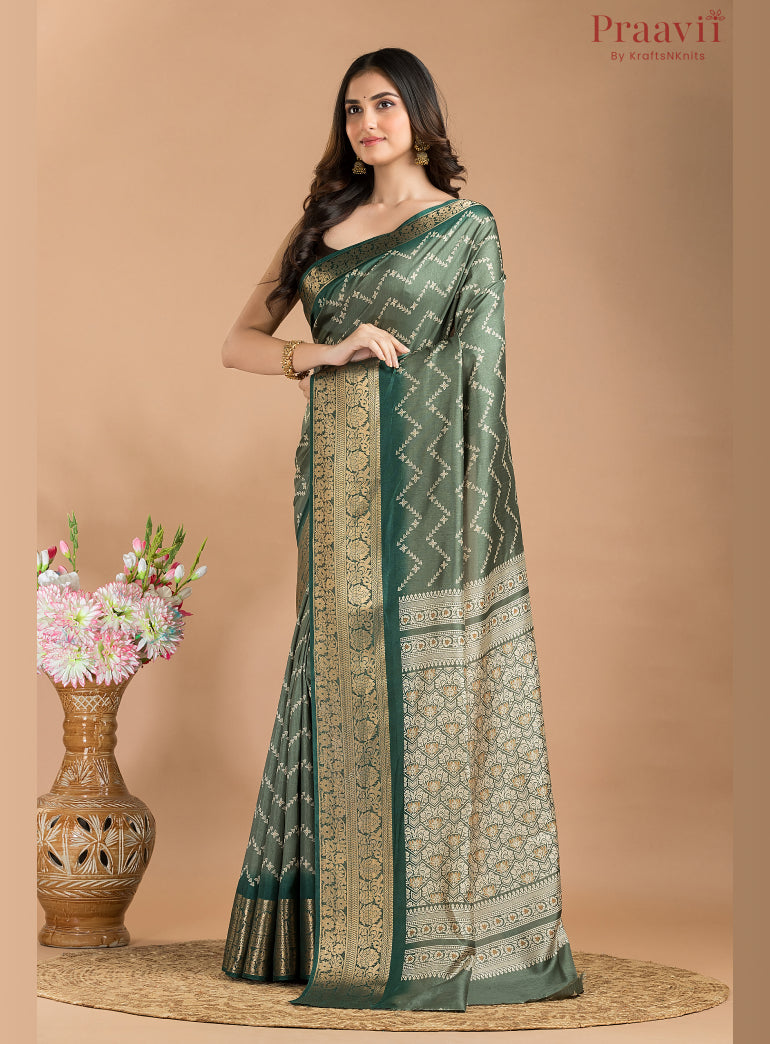 Green Soft Silk Saree