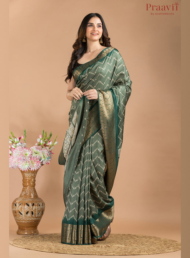 Green Soft Silk Saree