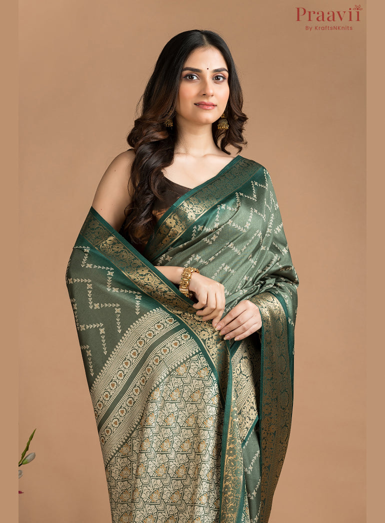 Green Soft Silk Saree