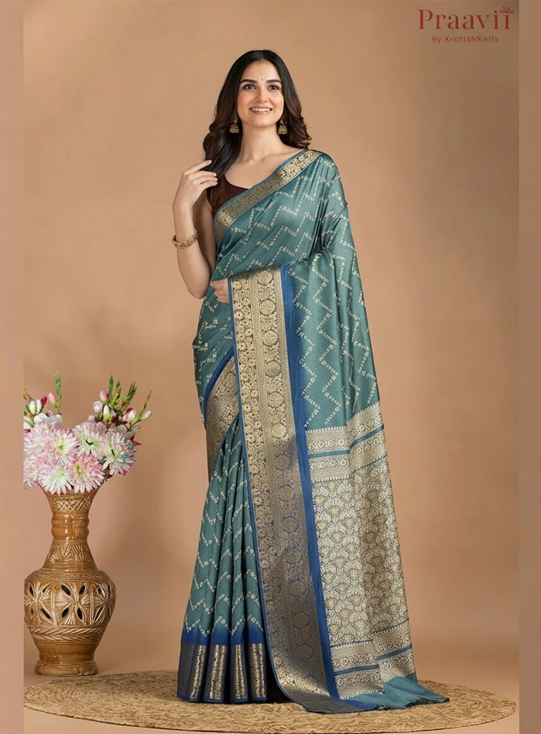 Blue Soft Silk Saree