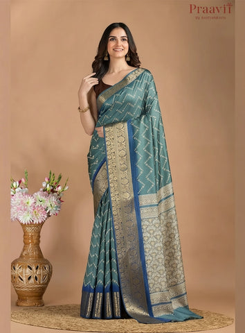 Blue Soft Silk Saree