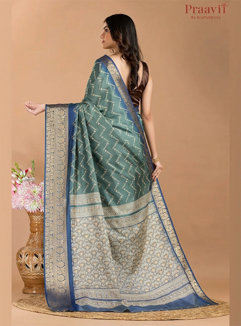 Blue Soft Silk Saree
