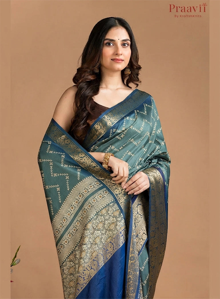 Blue Soft Silk Saree