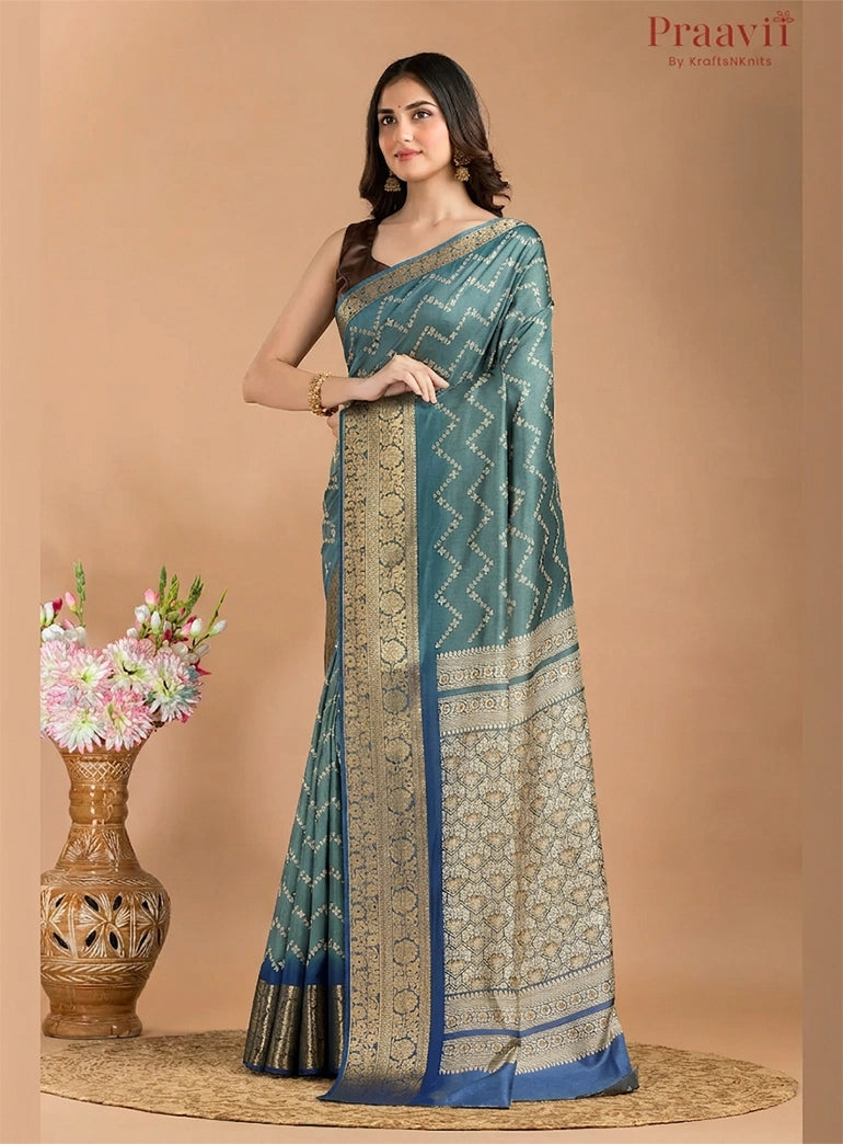 Blue Soft Silk Saree