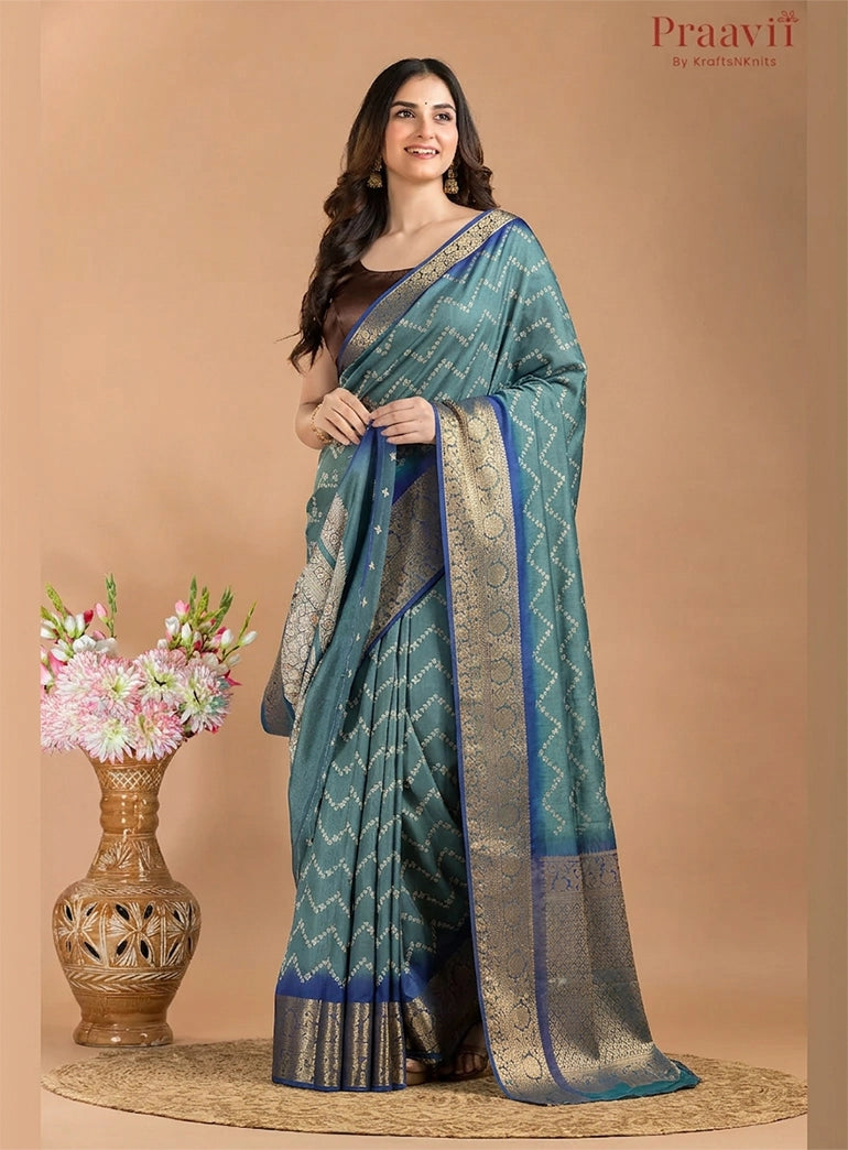 Blue Soft Silk Saree