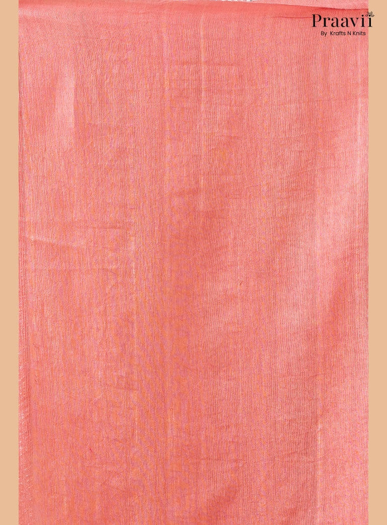Classic Pink Pure Matka Bhujodi Jamdani Saree